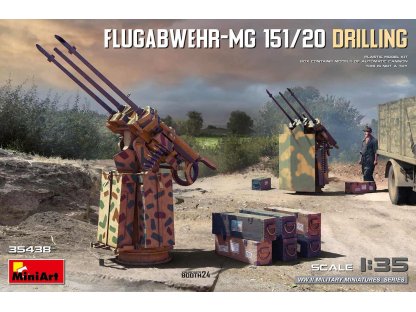 MINIART 1/35 35438 Flugabwehr-MG 151/20 Drilling