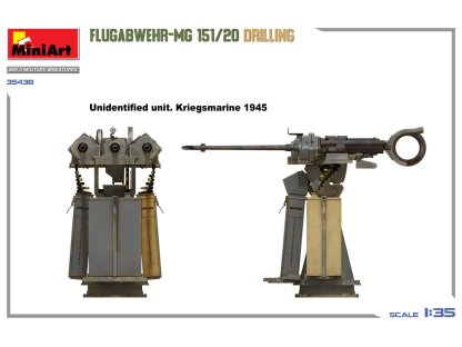 MINIART 1/35 35438 Flugabwehr-MG 151/20 Drilling