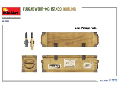 MINIART 1/35 35438 Flugabwehr-MG 151/20 Drilling