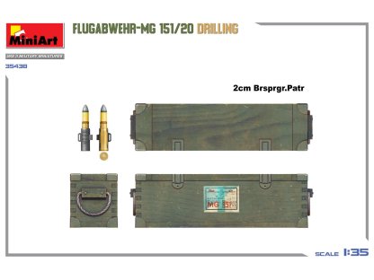 MINIART 1/35 35438 Flugabwehr-MG 151/20 Drilling