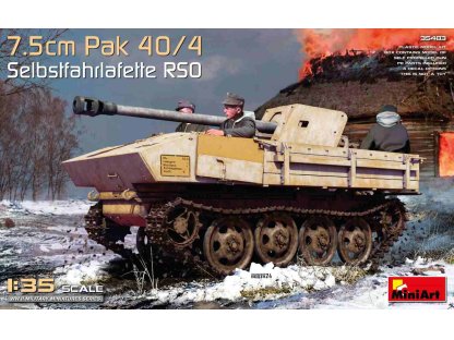 MINIART 1/35 35483 Slebstfahrlafette RSO 7,5 cm Pak 40/4