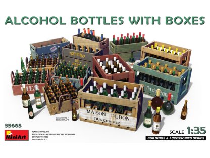 MINIART 1/35 35665 Alcohol Bottles with Boxes