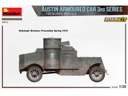 MINIART 1/35 Austin Armoured Car 3rd Series: Freikorps Service