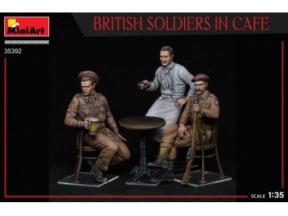 MINIART 1/35 British Soldiers in cafe