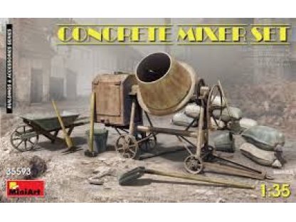 MINIART 1/35 Concrete Mixer Set