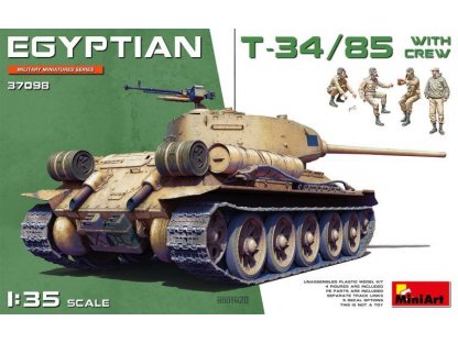 MINIART 1/35 Egyptian T-34/85 w/Crew