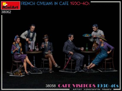 MINIART 1/35 French Civilians in cafe 1930-40's