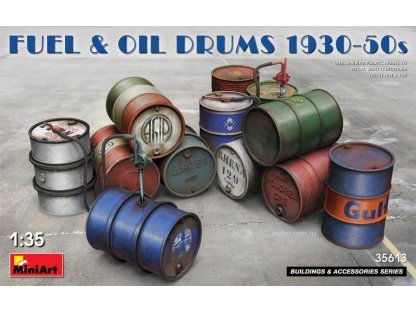 MINIART 1/35 Fuel Oil Drums 1930-50s