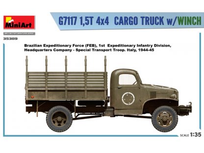 MINIART 1/35 G7117 1,5T 4×4 CARGO TRUCK w/WINCH