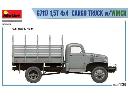 MINIART 1/35 G7117 1,5T 4×4 CARGO TRUCK w/WINCH