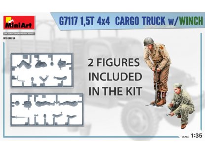 MINIART 1/35 G7117 1,5T 4×4 CARGO TRUCK w/WINCH