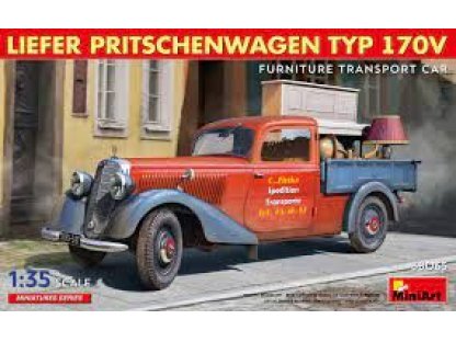 MINIART 1/35 Liefer Pritschenwagen Typ 170V Furniture Transport Car
