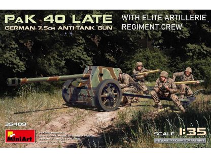 MINIART 1/35 PaK 40 LAte German 7,5 cm Anti-Tank Gun With Elite Artillery Regiment Crew