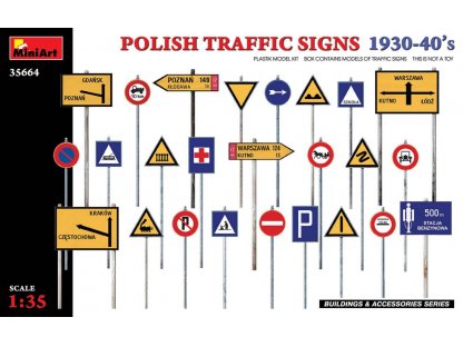 MINIART 1/35 Polish Traffic Signs 1930-40's