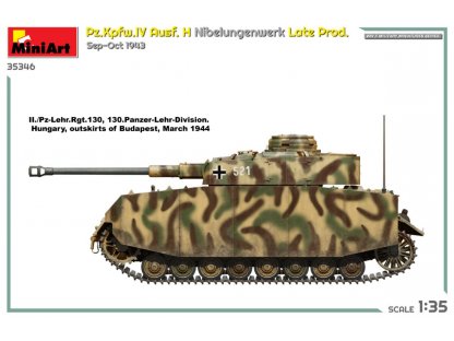 MINIART 1/35 Pz.Kpfw. IV Ausf. H Nibelungenwerk Late Prod. Sep-Oct 1943