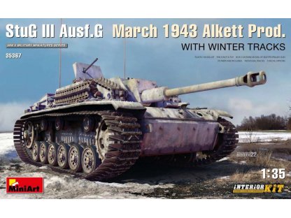 MINIART 1/35 StuG III Ausf. G March 1943 Alkett Prod. With Winter Tracks
