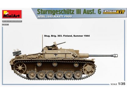 MINIART 1/35 Sturmgeschutz III Ausf. G April 1943 Alkett Prod. Interior Kit