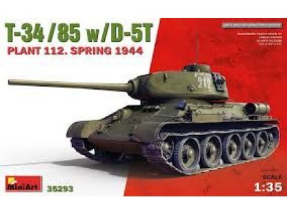 MINIART 1/35 T-34-85 w/D-5T Plant 112. Spring 44