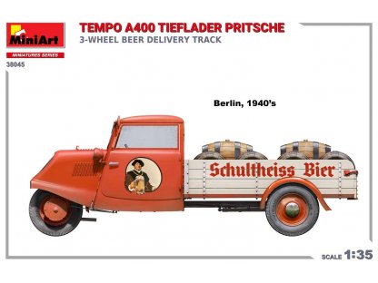 MINIART 1/35 Tempo A400 Tieflader Pritsche
