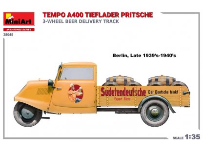 MINIART 1/35 Tempo A400 Tieflader Pritsche