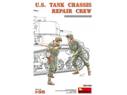 MINIART 1/35 U.S. Tank Chasis Repair Crew