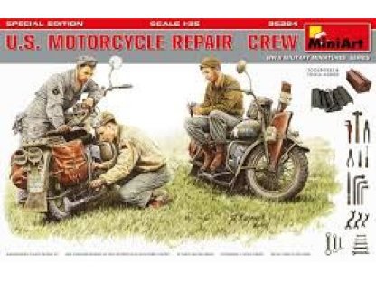 MINIART 1/35 US Motorcycle repair crew.Spec.edit