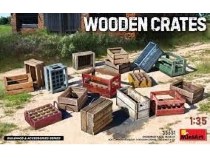 MINIART 1/35 Wooden Crates Buildings & Accessories Set