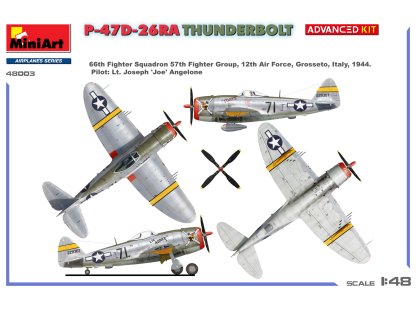 MINIART 1/48 48003 P-47D-26RA Thunderbolt Advanced Kit