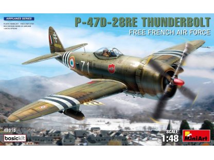 MINIART 1/48 P-47D-28RE Thunderbolt Basic Kit Free French Air Force