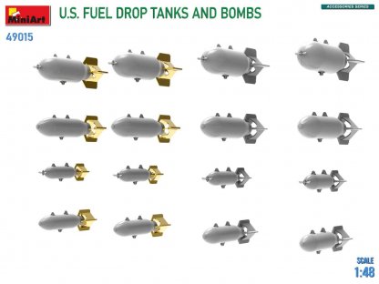 MINIART 1/48 U.S. Fuel Drop Tanks and Bombs