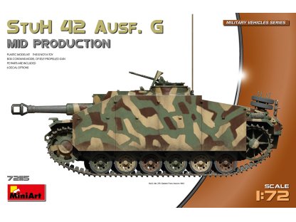 MINIART 1/72 72115 StuH 42 Ausf. G Mid Production