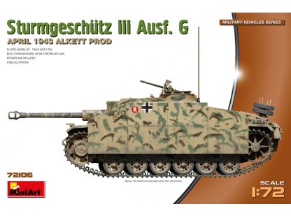 MINIART 1/72 StuG III Ausf. G April 1943 Alkett Prod