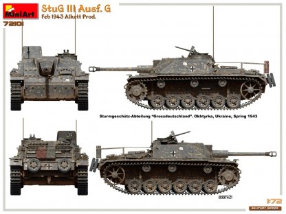 MINIART 1/72 StuG III Ausf. G Feb 1943 Alkett Prod.