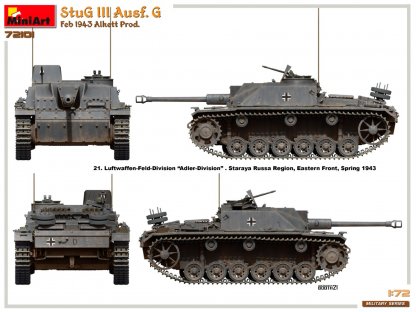 MINIART 1/72 StuG III Ausf. G Feb 1943 Alkett Prod.