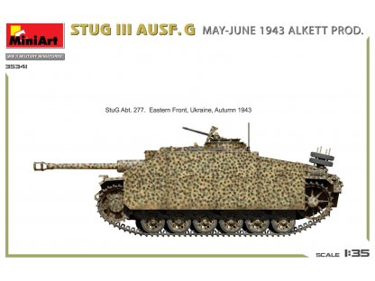 MINIART 35341 1/35 StuG III Ausf. G Alkett Prod. May-June 1943