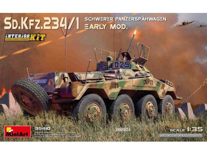 MINIART 35410 1/35 Sd. Kfz. 234/1 Schwerer Panzerspahwagen Early Mod. Interior Kit