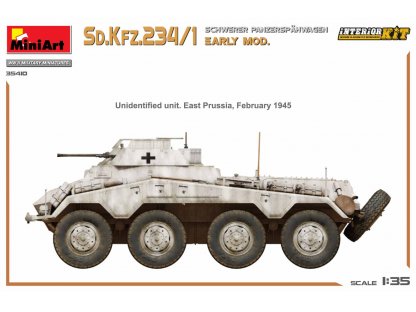 MINIART 35410 1/35 Sd. Kfz. 234/1 Schwerer Panzerspahwagen Early Mod. Interior Kit