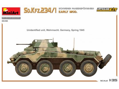 MINIART 35410 1/35 Sd. Kfz. 234/1 Schwerer Panzerspahwagen Early Mod. Interior Kit