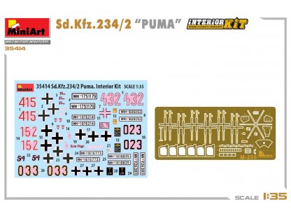 MINIART 35414 1/35 Sd.Kfz.234/2 Puma Full Interior Kit