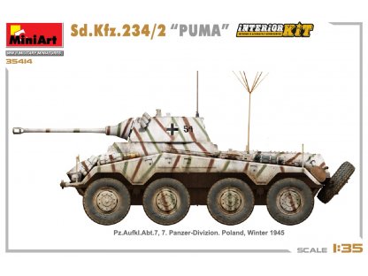 MINIART 35414 1/35 Sd.Kfz.234/2 Puma Full Interior Kit