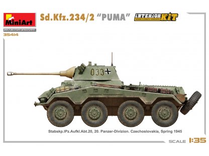 MINIART 35414 1/35 Sd.Kfz.234/2 Puma Full Interior Kit