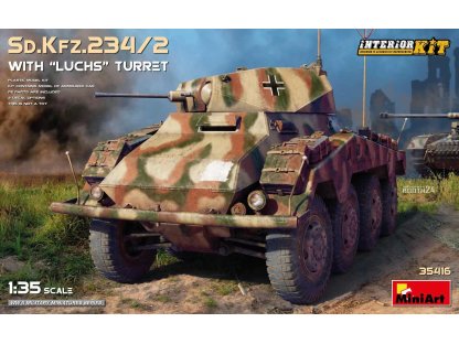 MINIART 35416 1/35 Sd.Kfz.234/2 with "Luchs" Turret Interior Kit