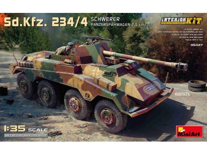 MINIART 35427 1/35 Sd.Kfz.234/4 Schwerer Panzerspahwagen 7,5 cm Interior Kit