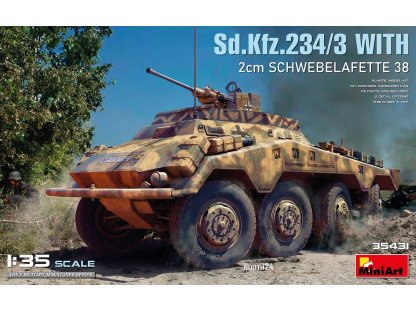 MINIART 35431 1/35 Sd.Kfz.234/3 with 2 cm Schwebelafette 38