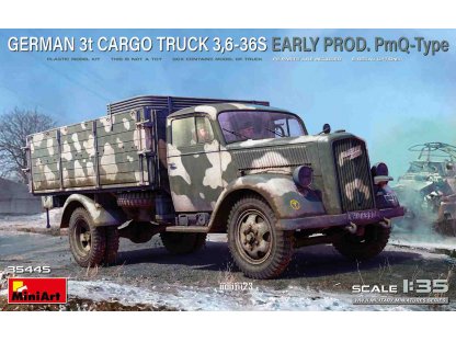 MINIART 35445 1/35 German 3t Cargo Truck 3,6-36S Early Prod. PmQ Type