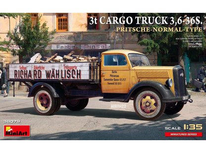 MINIART 38079 1/35 3t Cargo Truck 3,6-36S. Pritsche-Normal-Type