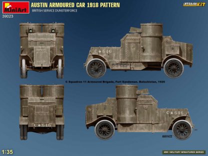 MINIART 39023 1/35 Austin Armoured Car 1918 Pattern British Service Dunsterforce Interior Kit