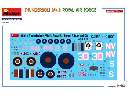 MINIART 48012 1/48 Thunderbolt Mk.II Royal Air Force