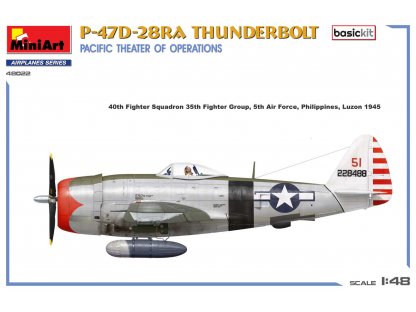 MINIART 48022 1/48 P-47D-28RA Thunderbolt Pacific operation theatre