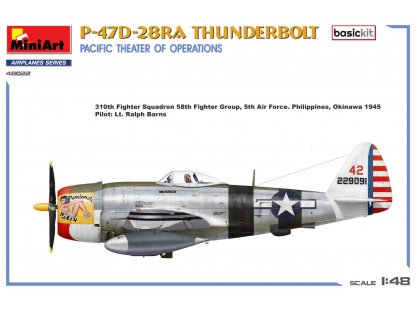 MINIART 48022 1/48 P-47D-28RA Thunderbolt Pacific operation theatre